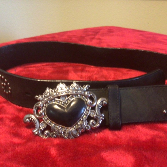 Brighton black leather belt with studs - Picture 4 of 4